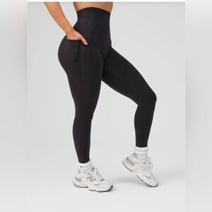 Buffbunny Buff Bunny Rosa Pocket black Legging Large L hidden scrunch active